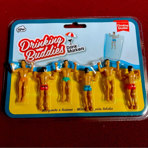NEW Drinking Buddies Drink Markets Chad the drinking buddy novelty - Picture 1 of 4